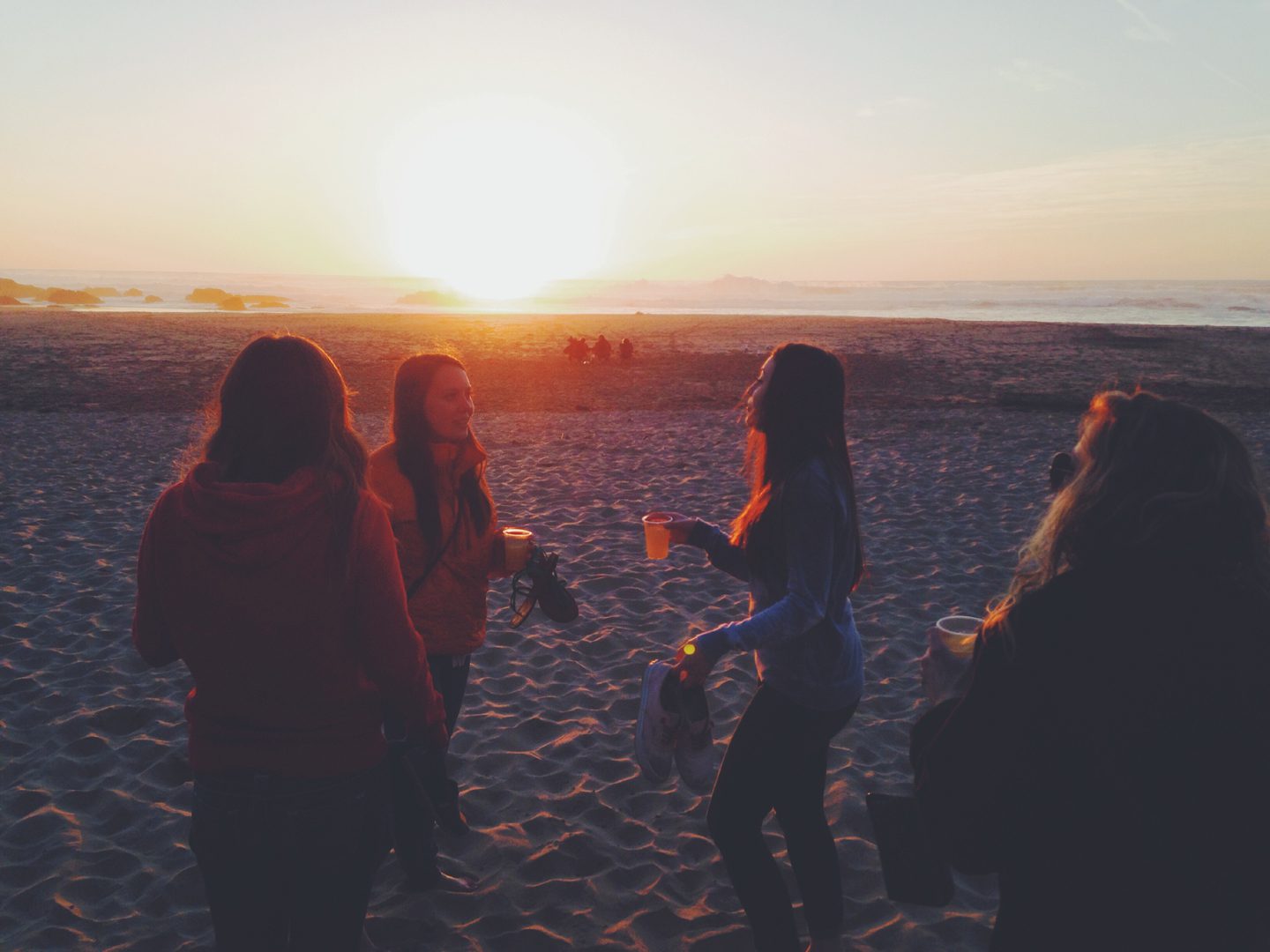 Enjoy sunsets on the beach
